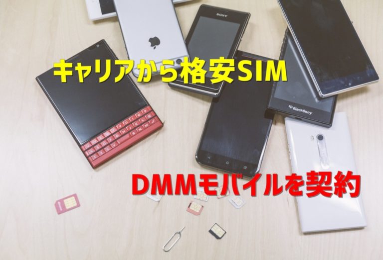 格安sim キャリアから格安simに乗り換えて目指せ月1000円運用 Dmmモバイル せじどらいぶ